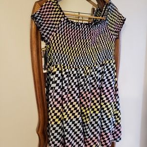 Hot Topic Dresses - Hot topic plus size pastel checkered dress Hot Topic Dresses - Hot topic plus size pastel checkered dress